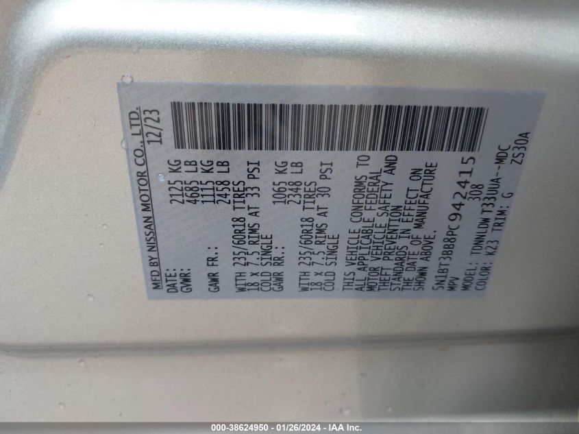 2023 NISSAN ROGUE SV INTELLIGENT AWD - 5N1BT3BB8PC942415