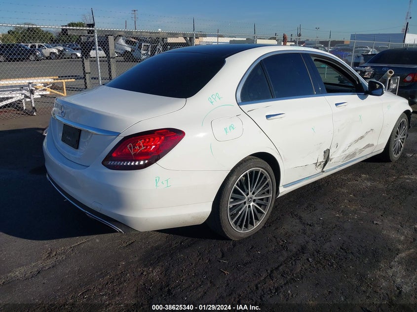 2021 MERCEDES-BENZ C 300 2.0L I-4 DI, DOHC, V(VIN: W1KWF8DB1MR613674