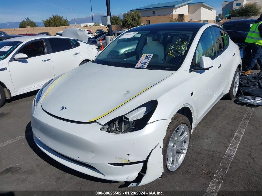 2021 TESLA MODEL Y LONG RANGE DUAL MOTOR ALL-WHEEL DRIVE - 5YJYGDEE7MF096470