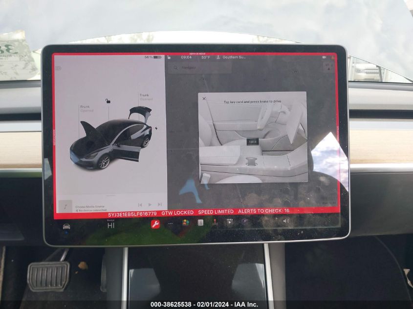 2020 TESLA MODEL 3 - 5YJ3E1EB5LF616779
