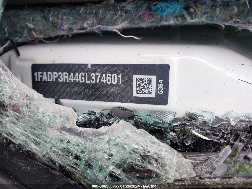 2016 FORD FOCUS ELECTRIC 1FADP3R44GL374601