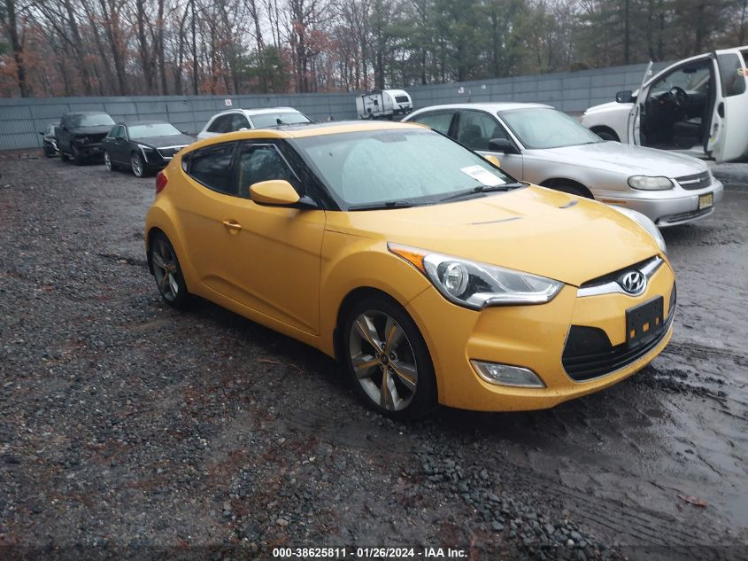 2013 HYUNDAI VELOSTER BASE W/BLACK - KMHTC6AD2DU161775