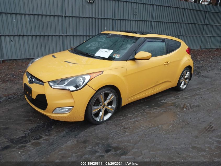 2013 HYUNDAI VELOSTER BASE W/BLACK - KMHTC6AD2DU161775