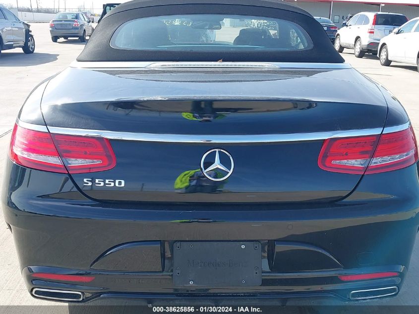 2017 MERCEDES-BENZ S 550 WDDXK8CB9HA019873
