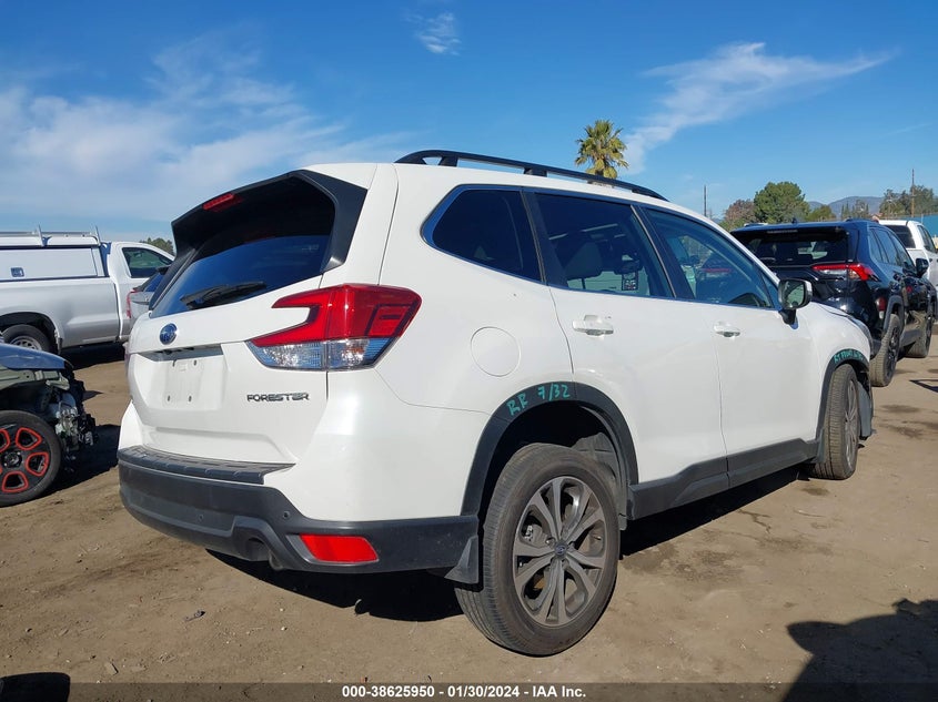 VIN JF2SKAPC5NH505180 2022 SUBARU FORESTER LIMITED