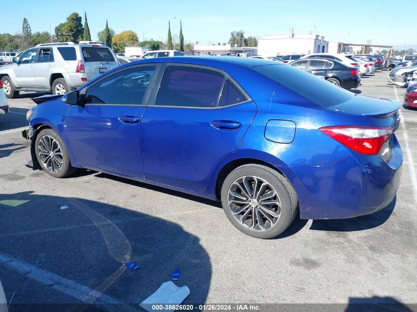 2014 TOYOTA COROLLA S PLUS - 5YFBURHE3EP097418