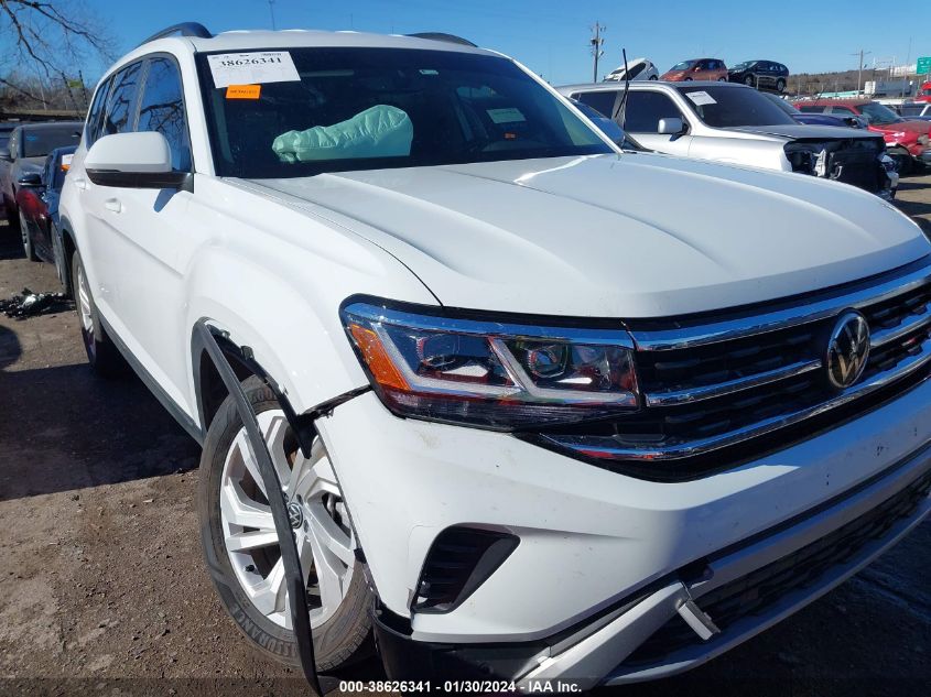 2021 VOLKSWAGEN ATLAS SE - 1V2WR2CA6MC593169
