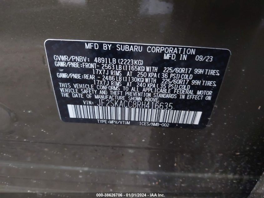 2021 SUBARU FORESTER PREMIUM - JF2SKAFC1MH535373