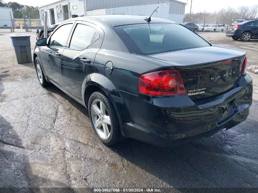 2013 DODGE AVENGER SXT - 1C3CDZCB3DN707769