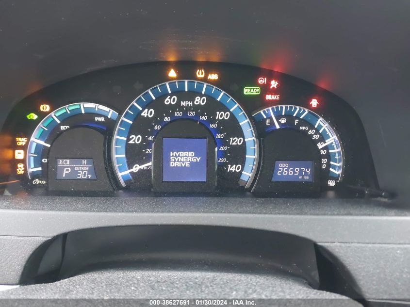 2013 TOYOTA CAMRY HYBRID HYBRID/LE/XLE - 4T1BD1FK9DU068805