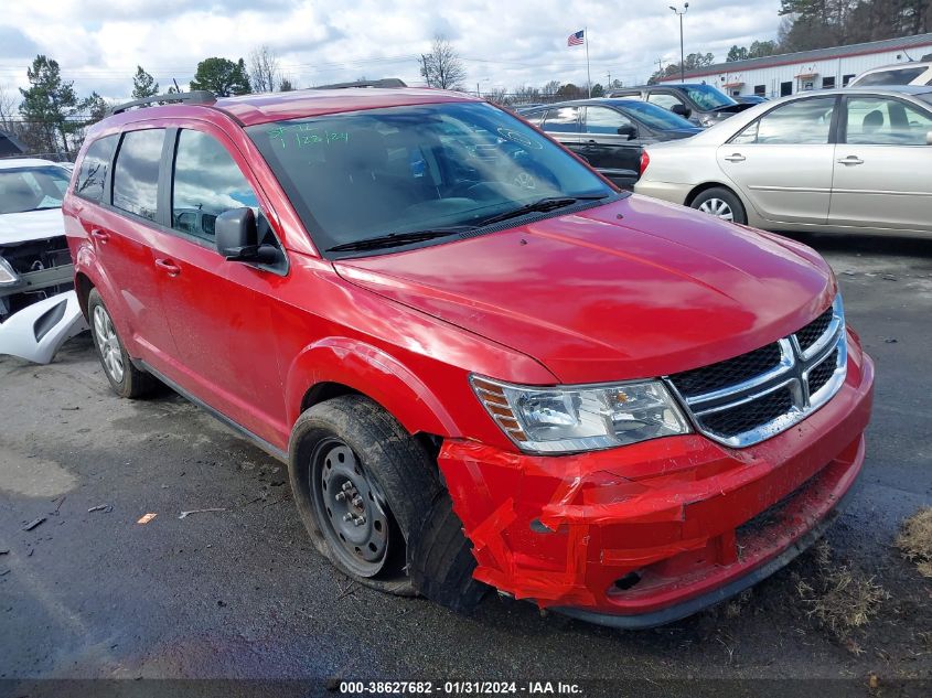 2016 DODGE JOURNEY SE - 3C4PDCAB6GT249498