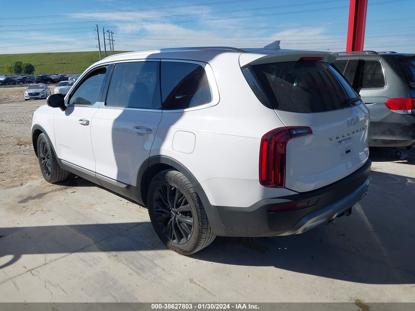 VIN 5XYP54HC2NG202233 2022 KIA TELLURIDE SX