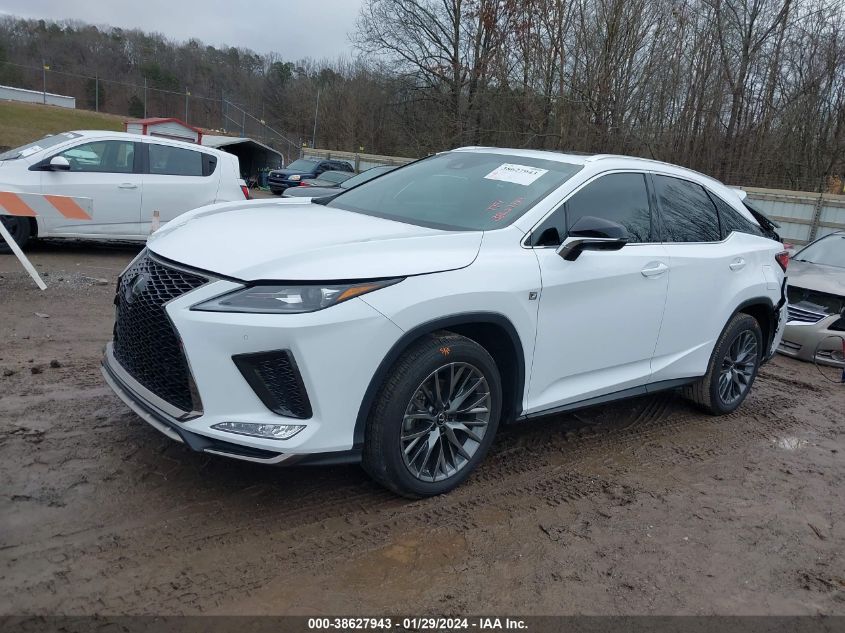 2022 LEXUS RX 350 F SPORT HANDLING - 2T2YZMDA8NC327628