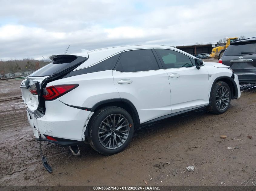 2022 LEXUS RX 350 F SPORT HANDLING - 2T2YZMDA8NC327628