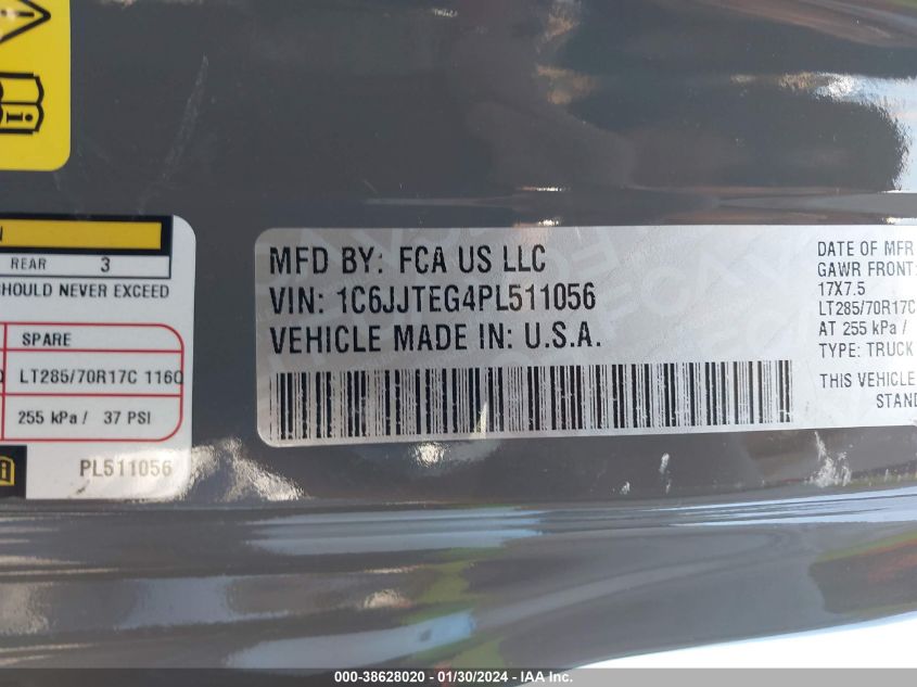 2023 JEEP GLADIATOR MOJAVE - 1C6JJTEG4PL511056