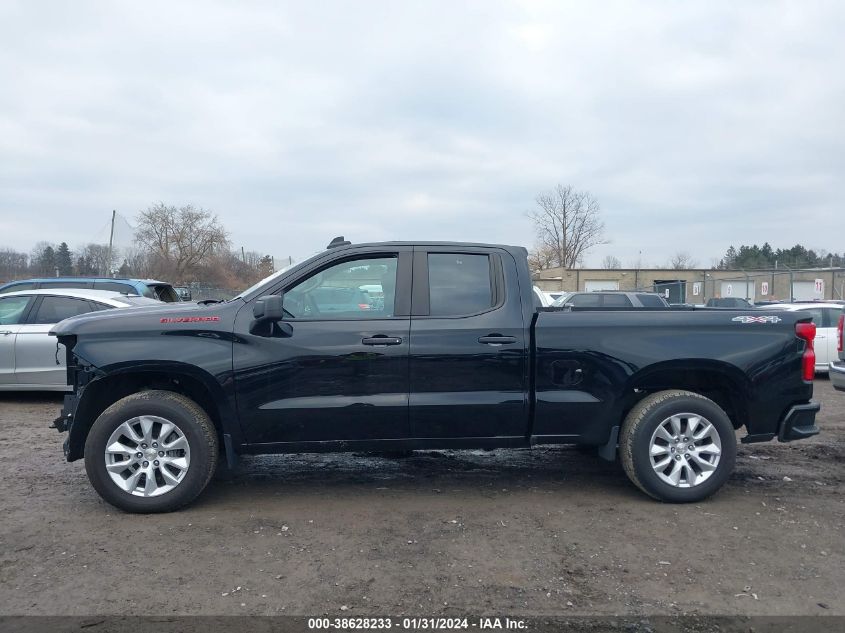 2021 CHEVROLET SILVERADO 1500 4WD DOUBLE CAB STANDARD BED CUSTOM - 1GCRYBEKXMZ310261
