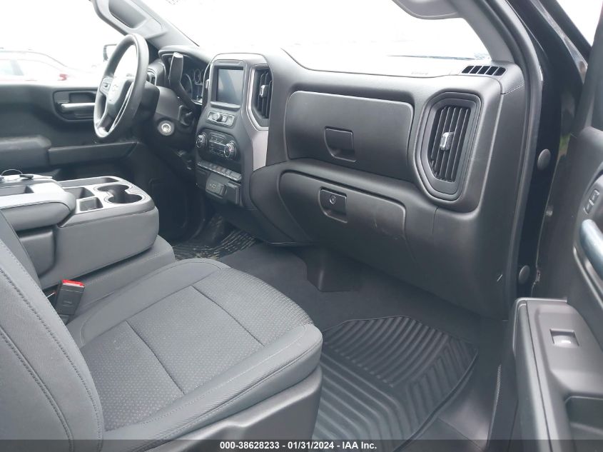 2021 CHEVROLET SILVERADO 1500 4WD DOUBLE CAB STANDARD BED CUSTOM - 1GCRYBEKXMZ310261