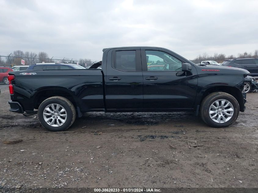2021 CHEVROLET SILVERADO 1500 4WD DOUBLE CAB STANDARD BED CUSTOM - 1GCRYBEKXMZ310261