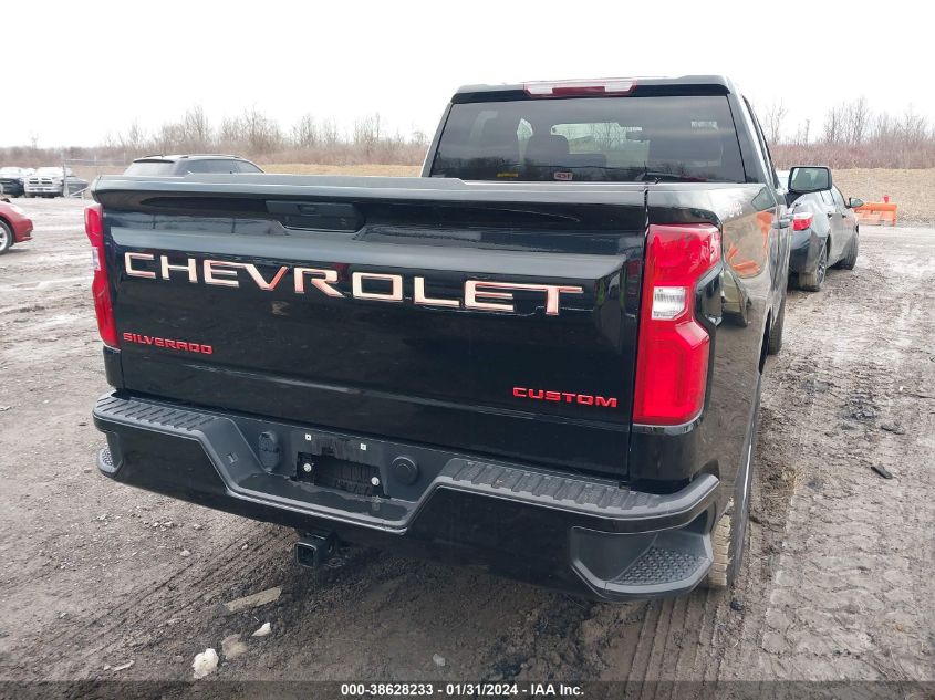 2021 CHEVROLET SILVERADO 1500 4WD DOUBLE CAB STANDARD BED CUSTOM - 1GCRYBEKXMZ310261