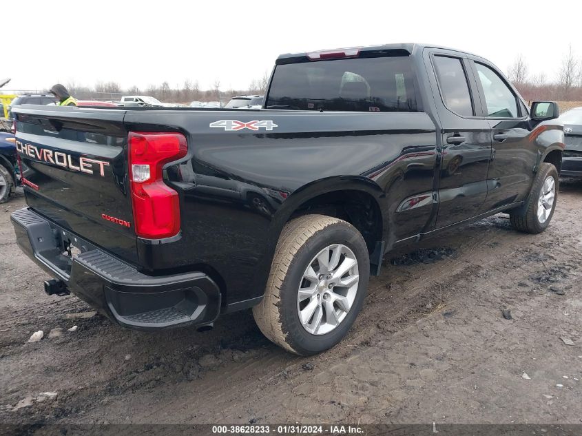 2021 CHEVROLET SILVERADO 1500 4WD DOUBLE CAB STANDARD BED CUSTOM - 1GCRYBEKXMZ310261