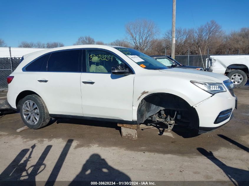 2014 ACURA MDX TECHNOLOGY PACKAGE - 5FRYD4H45EB027675