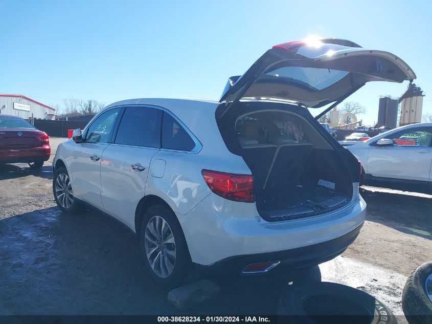 2014 ACURA MDX TECHNOLOGY PACKAGE - 5FRYD4H45EB027675