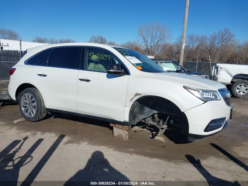 2014 ACURA MDX TECHNOLOGY PACKAGE - 5FRYD4H45EB027675