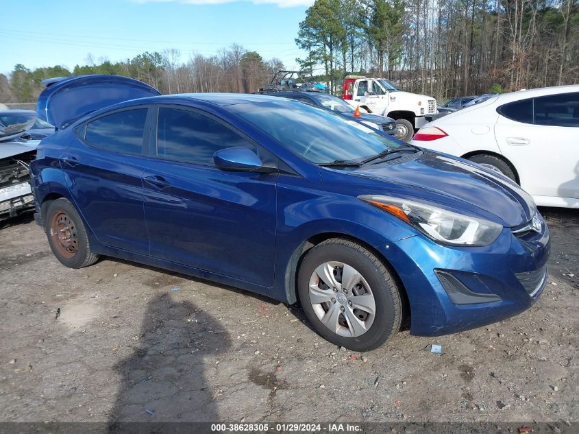 2016 HYUNDAI ELANTRA SE - 5NPDH4AEXGH731494