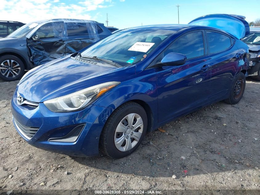 2016 HYUNDAI ELANTRA SE - 5NPDH4AEXGH731494