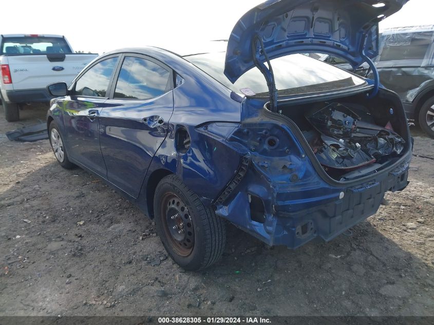 2016 HYUNDAI ELANTRA SE - 5NPDH4AEXGH731494