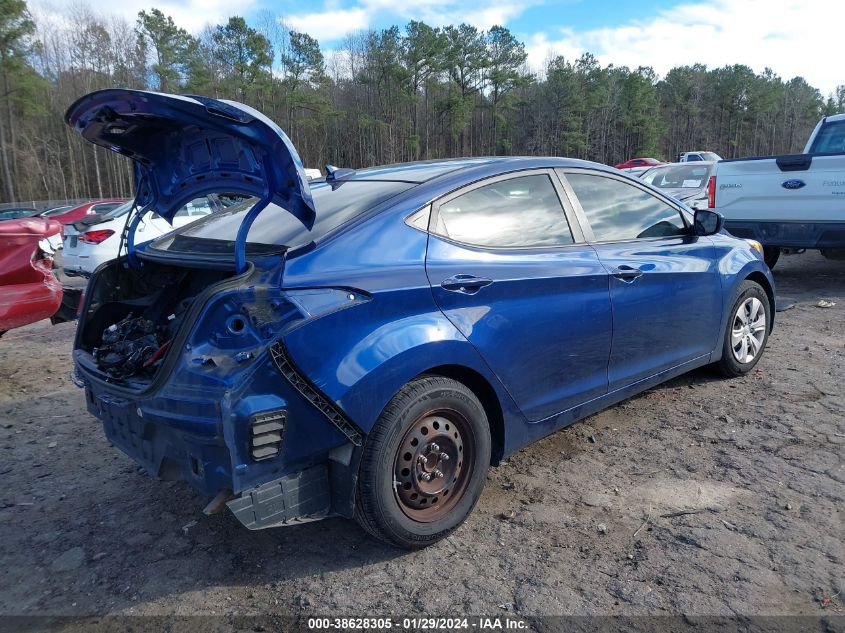 2016 HYUNDAI ELANTRA SE - 5NPDH4AEXGH731494