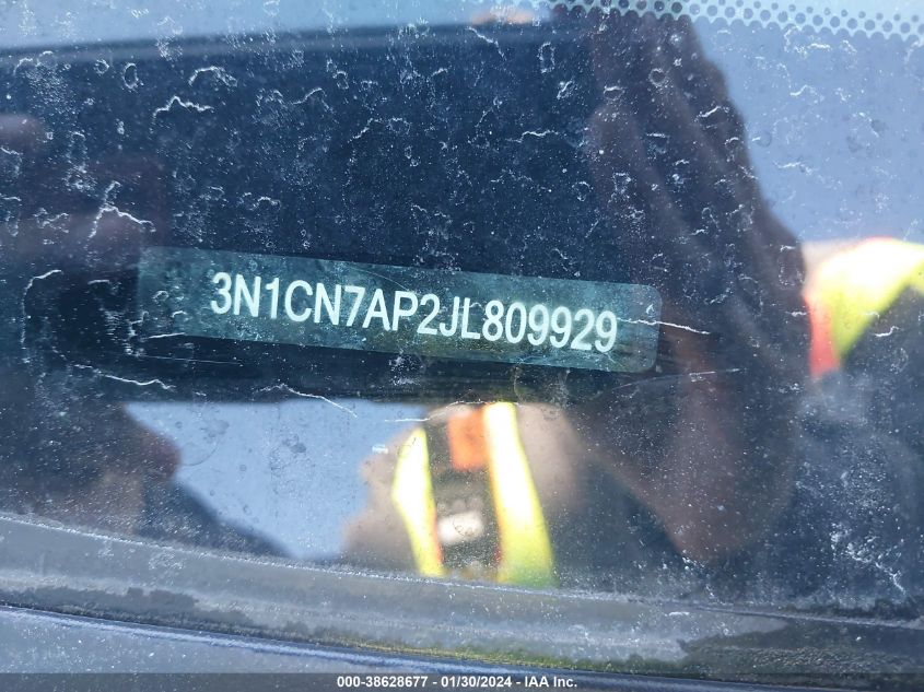 2018 NISSAN VERSA 1.6 SV - 3N1CN7AP2JL809929