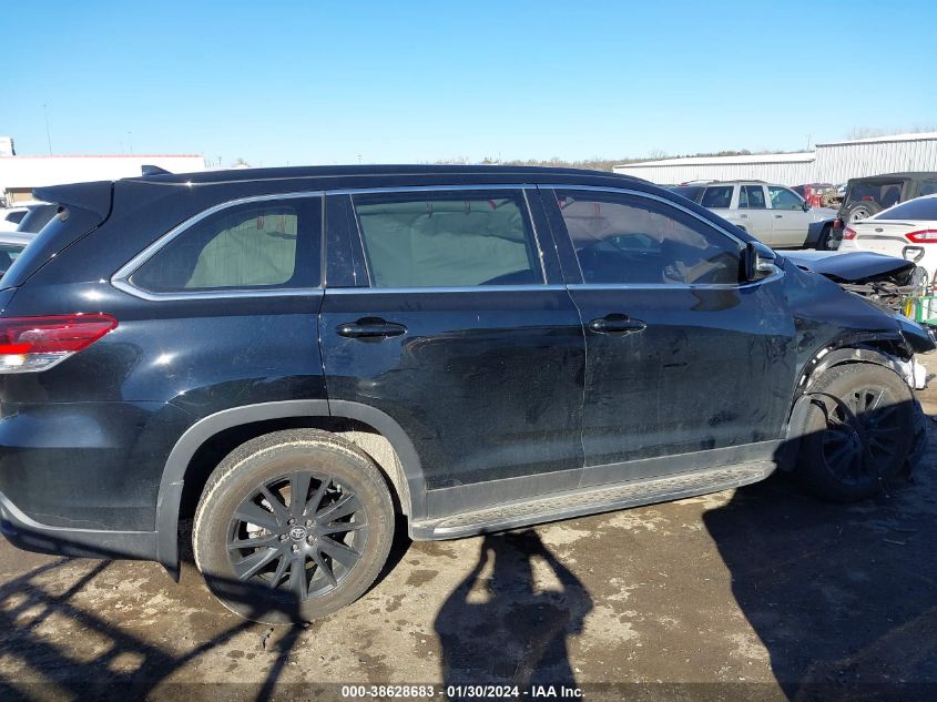 2019 TOYOTA HIGHLANDER SE/XLE - 5TDKZRFH4KS351235