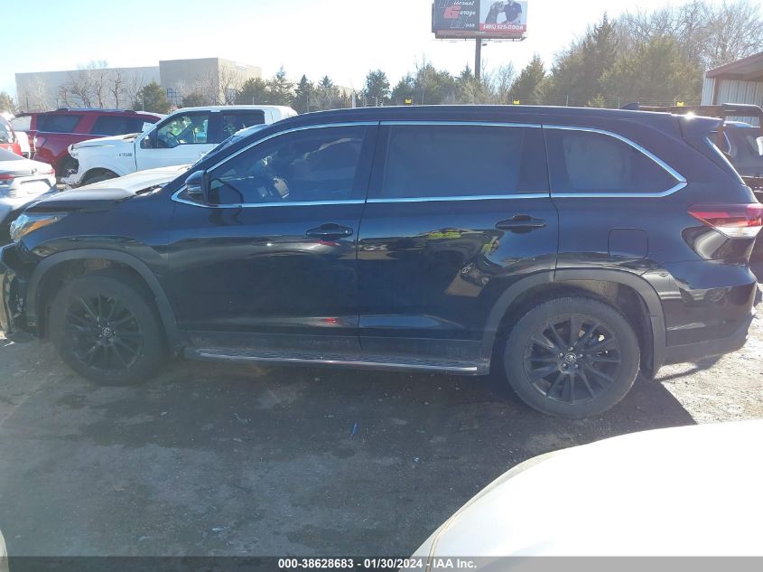 2019 TOYOTA HIGHLANDER SE/XLE - 5TDKZRFH4KS351235