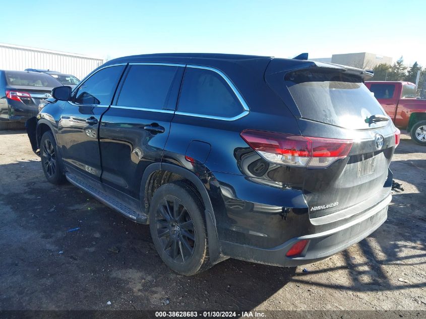 2019 TOYOTA HIGHLANDER SE/XLE - 5TDKZRFH4KS351235