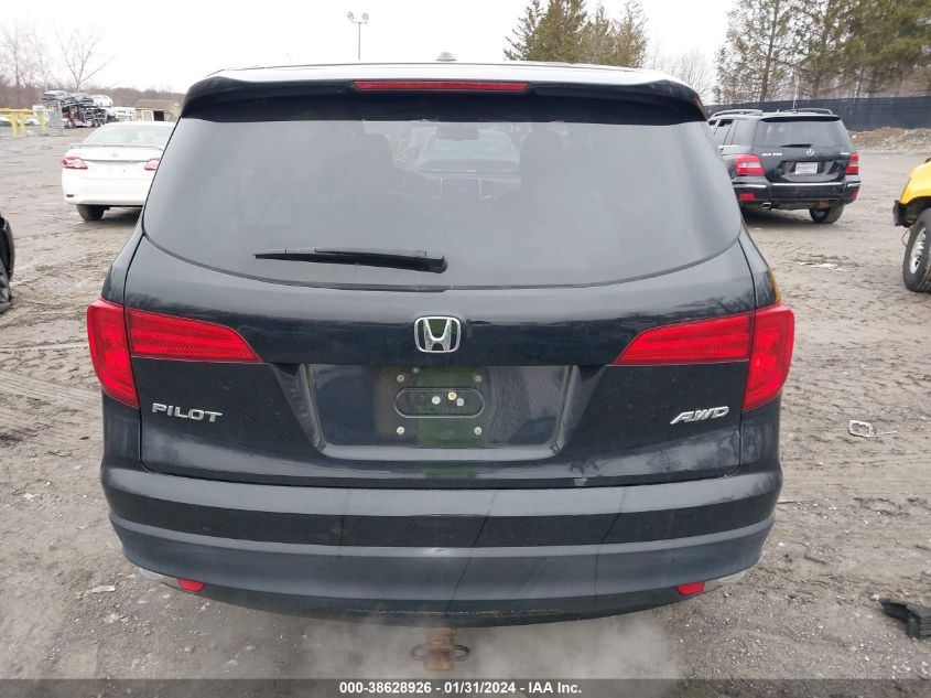 2016 HONDA PILOT EX-L - 5FNYF6H53GB060919