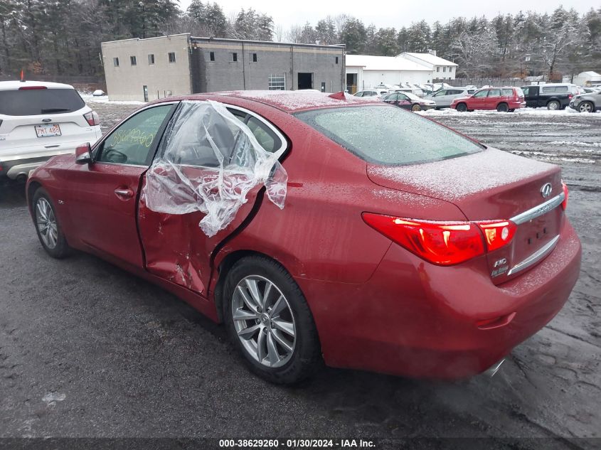 2016 INFINITI Q50 PREMIUM - JN1CV7AR6GM252927
