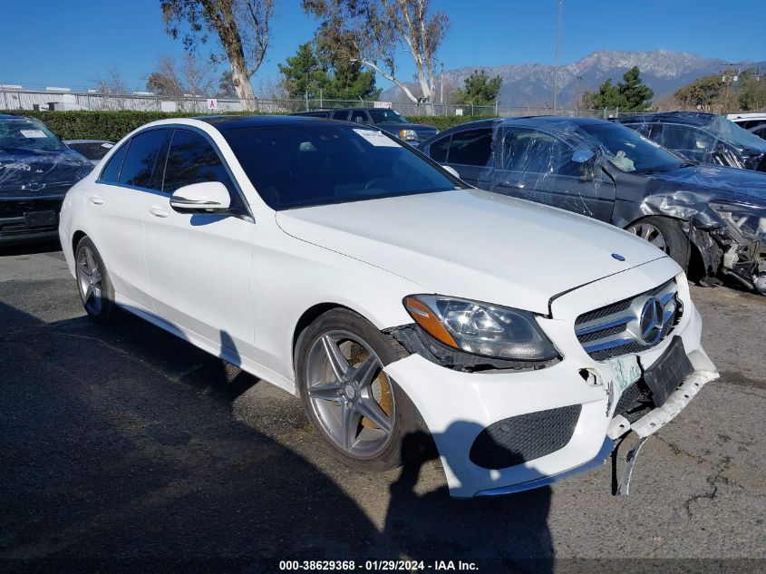 2016 MERCEDES-BENZ C 300 LUXURY/SPORT - 55SWF4JB9GU156578