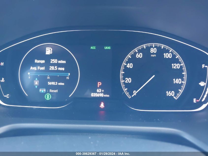2020 HONDA ACCORD SPORT - 1HGCV1F31LA007108