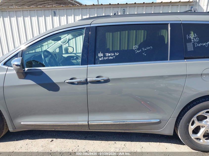 VIN 2C4RC1GG6NR127677 2022 CHRYSLER PACIFICA LIMITED