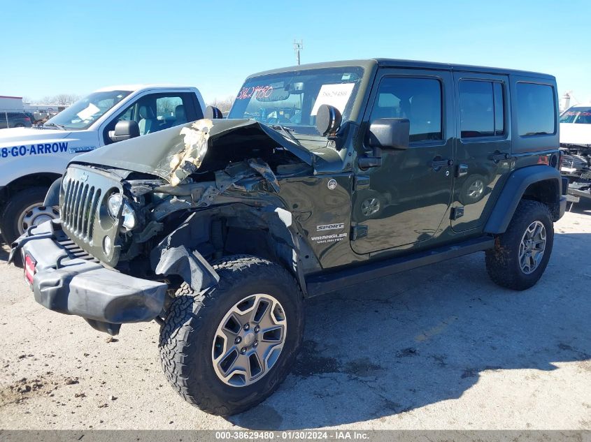 2015 JEEP WRANGLER UNLIMITED SPORT - 1C4BJWDGXFL749895
