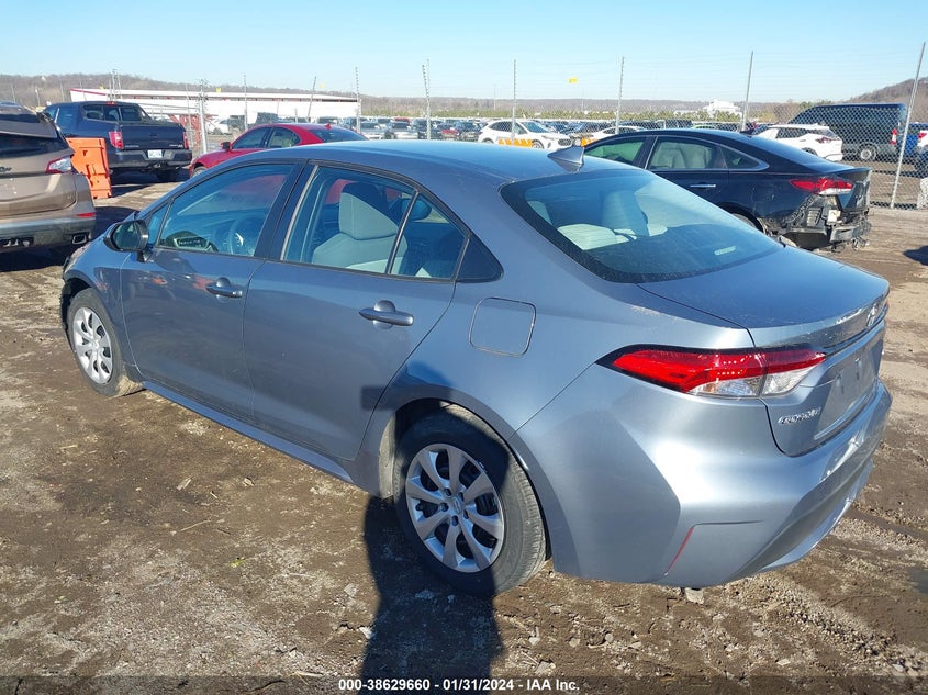 VIN 5YFEPMAE4MP169744 2021 TOYOTA COROLLA LE