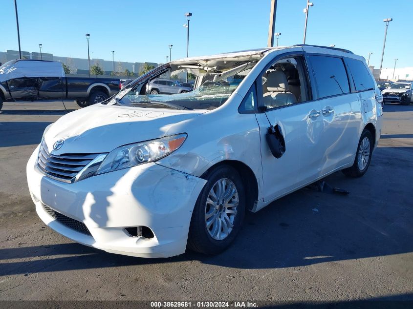 2017 TOYOTA SIENNA XLE 7 PASSENGER - 5TDYZ3DC7HS819529