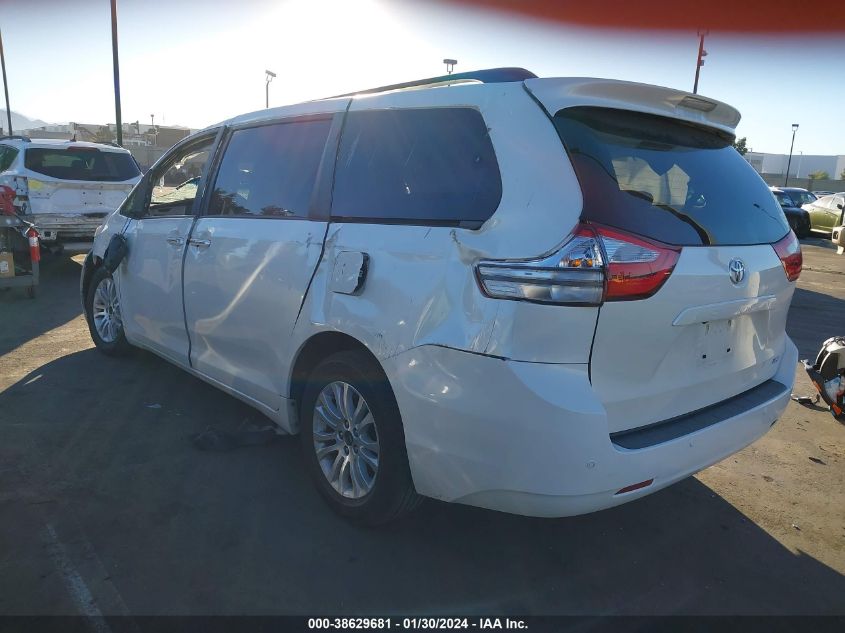 2017 TOYOTA SIENNA XLE 7 PASSENGER - 5TDYZ3DC7HS819529