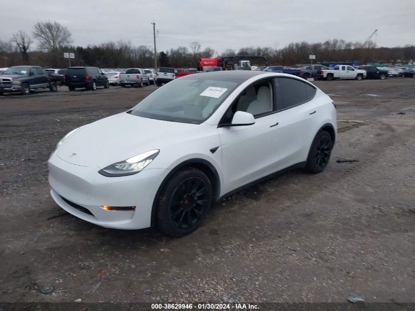 2021 TESLA MODEL Y LONG RANGE DUAL MOTOR ALL-WHEEL DRIVE - 5YJYGDEE9MF060392