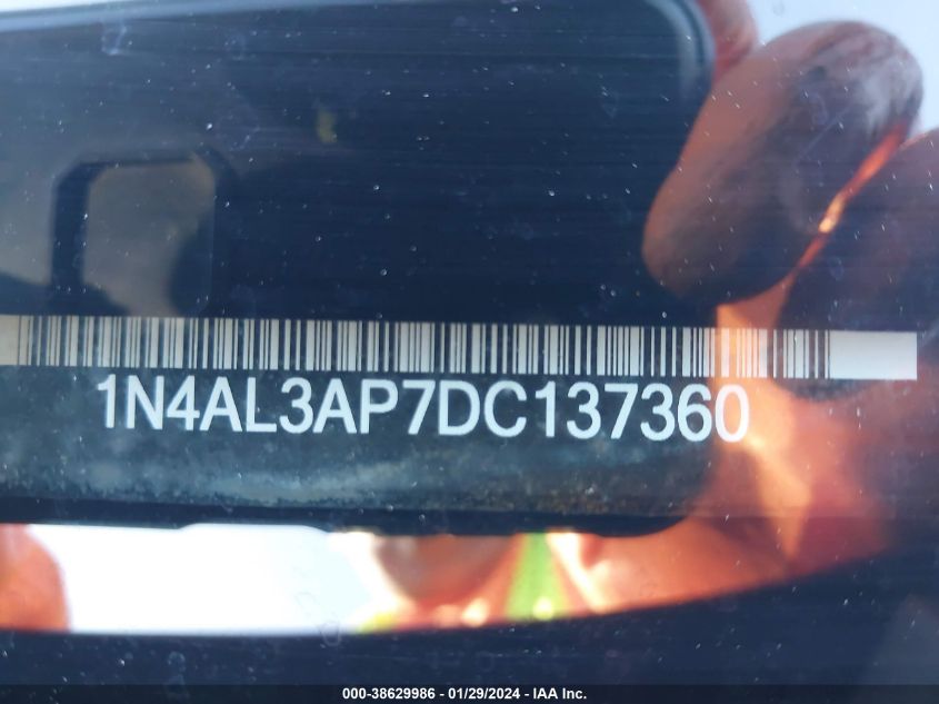 2013 NISSAN ALTIMA 2.5 S - 1N4AL3AP7DC137360