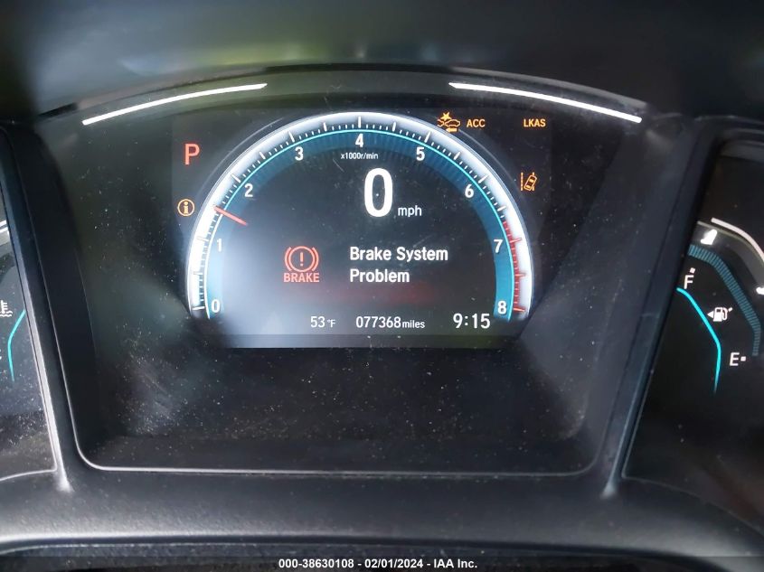 2019 HONDA CIVIC LX - 2HGFC2F68KH519242