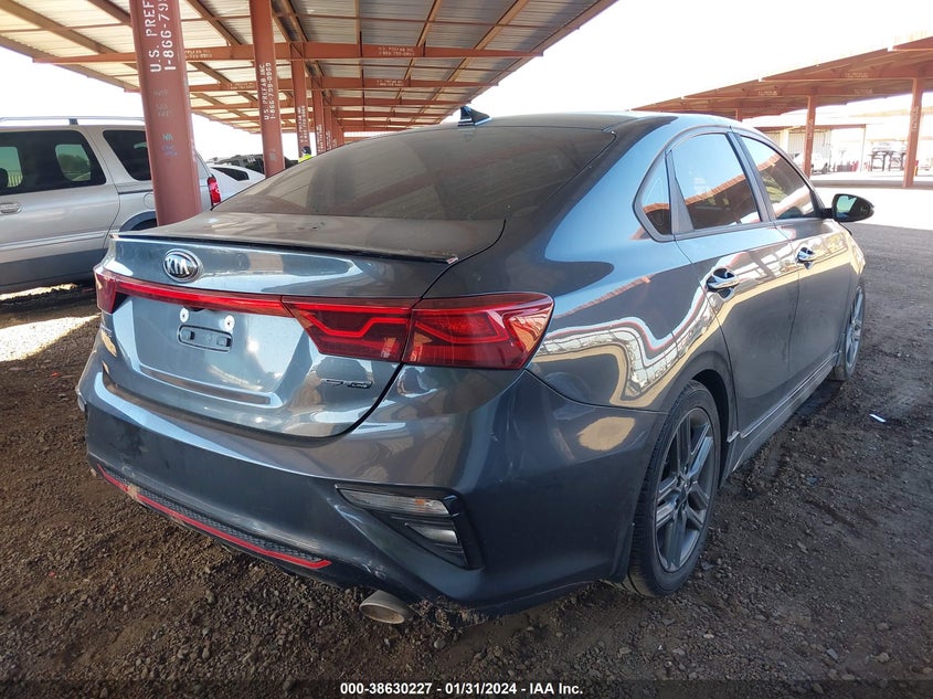 VIN 3KPF34ADXME360867 2021 KIA FORTE GT LINE