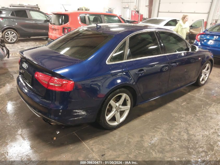 2013 AUDI S4 3.0T PREMIUM PLUS - WAUBGAFLXDA144440