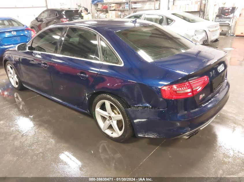 2013 AUDI S4 3.0T PREMIUM PLUS - WAUBGAFLXDA144440